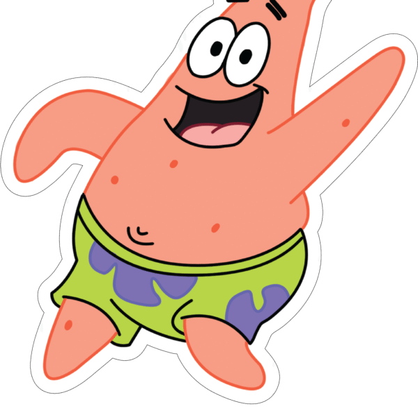Patrick Star Happy Sticker
