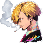 SMOKE CARTOON STICKER