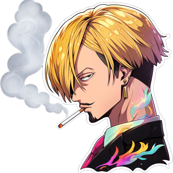 SMOKE CARTOON STICKER