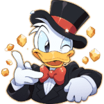 DUCK CARTOON STICKER