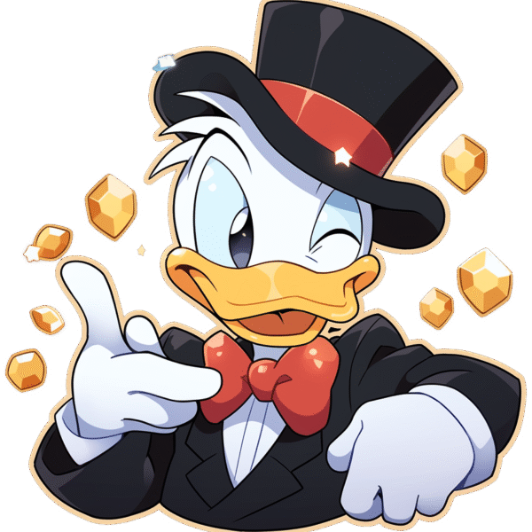 DUCK CARTOON STICKER