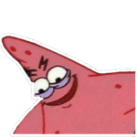 Skeptical Patrick Meme Sticker