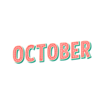 OCTOBER STICKER