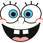 Spongebob Squarepants Face Sticker
