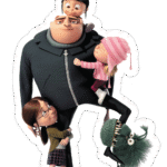 Despicable Me Gru and Family Sticker