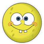 Spongebob Squarepants Smiling Face Sticker