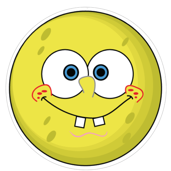 Spongebob Squarepants Smiling Face Sticker