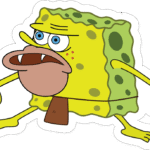 SpongeBob SquarePants Caveman Sticker