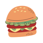 BURGER STICKER