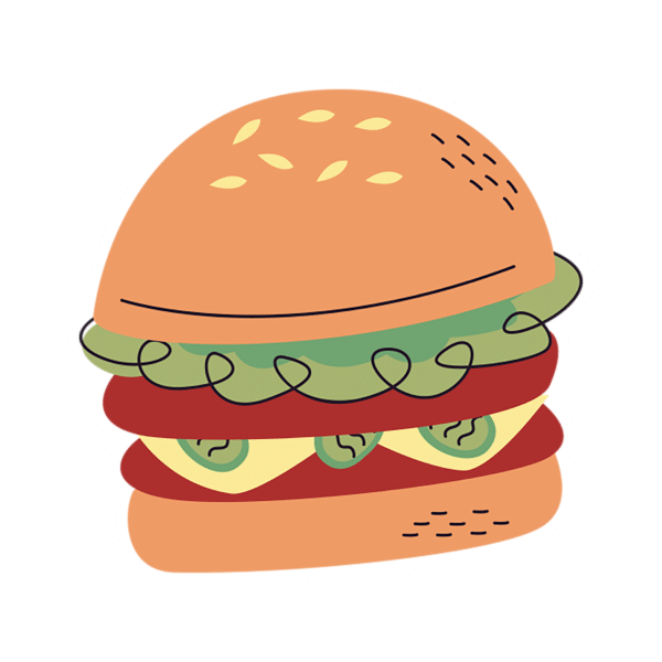 BURGER STICKER