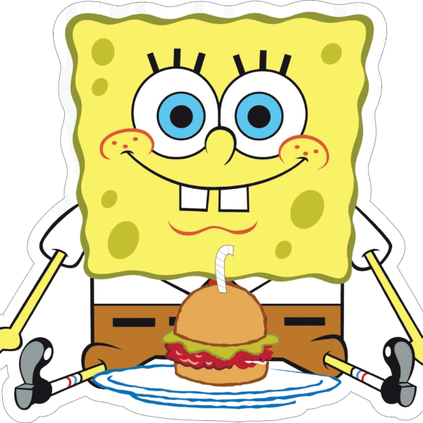 Spongebob Squarepants Krabby Patty Sticker