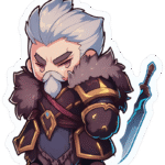 CHIBBI WARRIOR STICKER