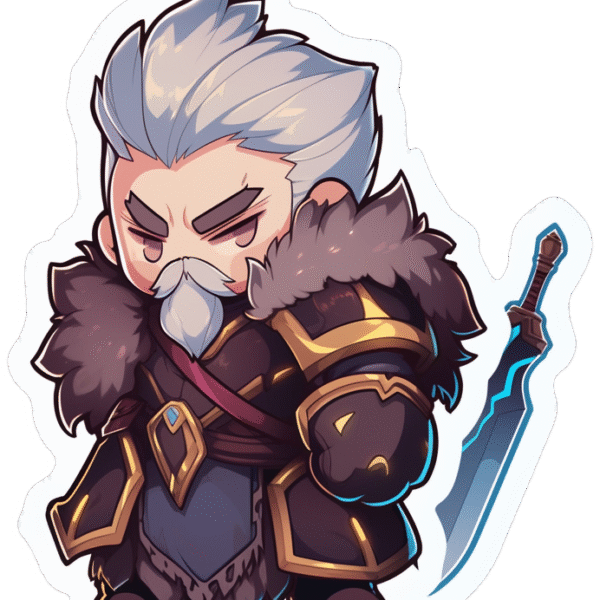 CHIBBI WARRIOR STICKER