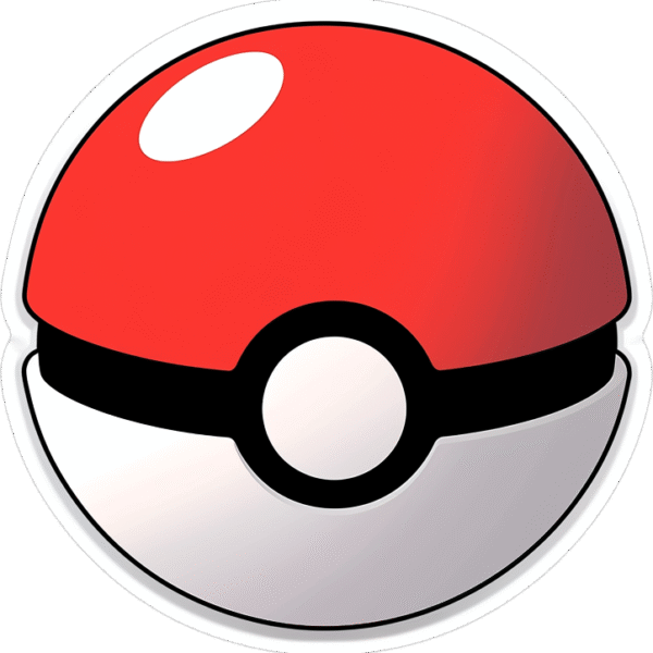 RED & WHITE BALL STICKER