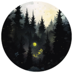GLOWING MOON STICKER