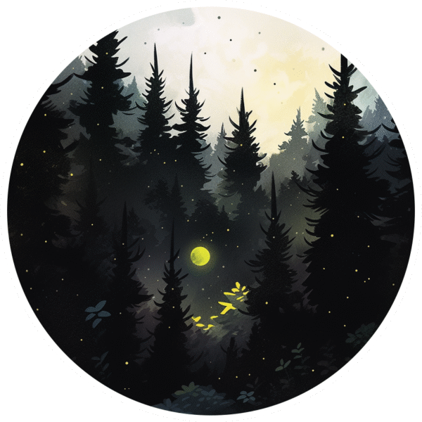 GLOWING MOON STICKER