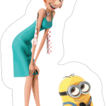 Scarlett Overkill and Minion Sticker