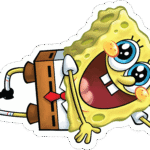 Surprised Patrick Star Sticker