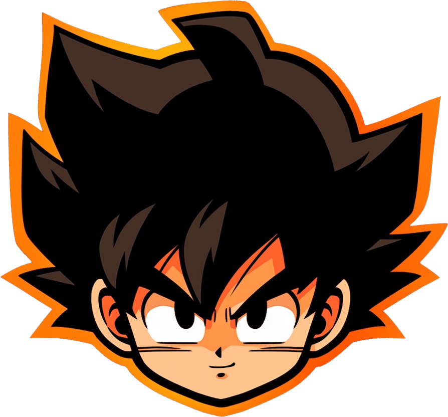 281 GOKU HEAD STICKER - Image 1