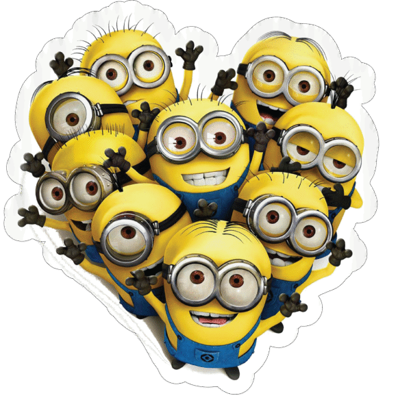 Minions Heart Sticker