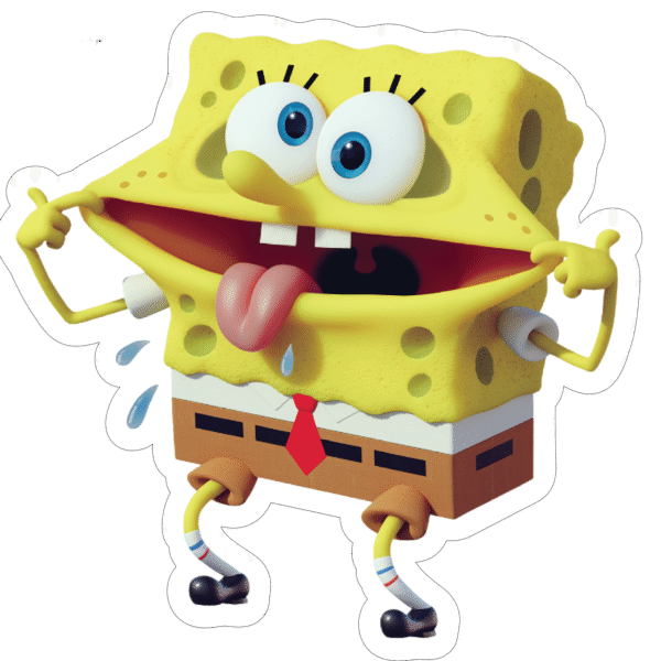 Spongebob Squarepants Silly Face Sticker