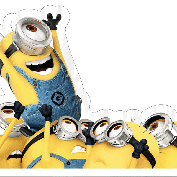 Excited Minions Group Sticker