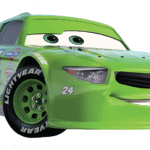 Cars 24 Green Racing Car Sticker