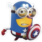 Captain America Minion Sticker