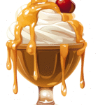 Caramel Sundae Sticker