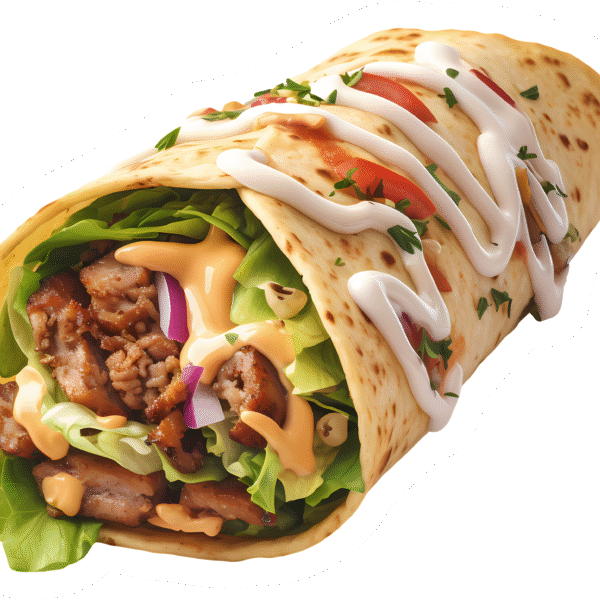Delicious Chicken Shawarma Wrap Sticker