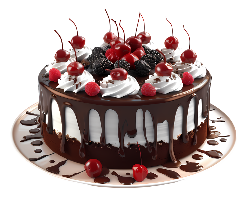 394 Chocolate Drip Cake Sticker - Image 1