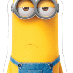 Grumpy Minion Sticker