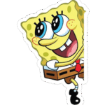 Spongebob Squarepants Peek Sticker