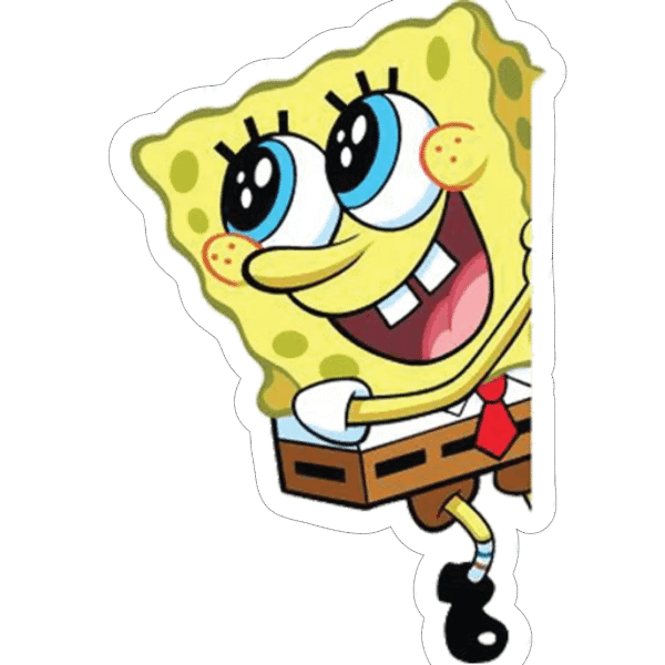 Spongebob Squarepants Peek Sticker