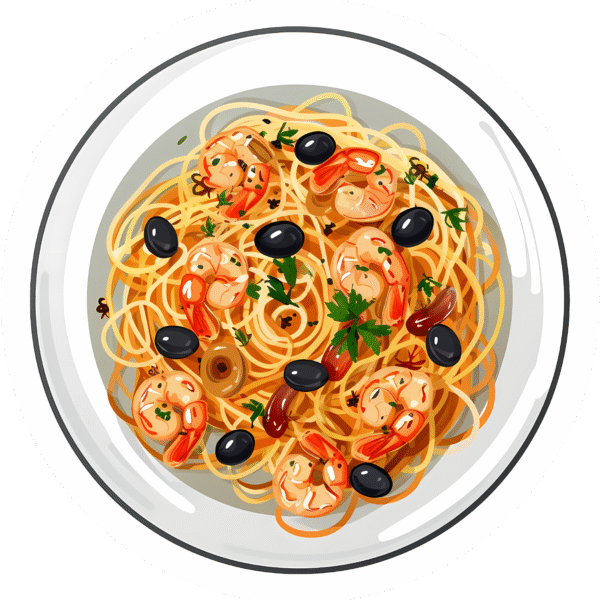 Shrimp Scampi Pasta Sticker
