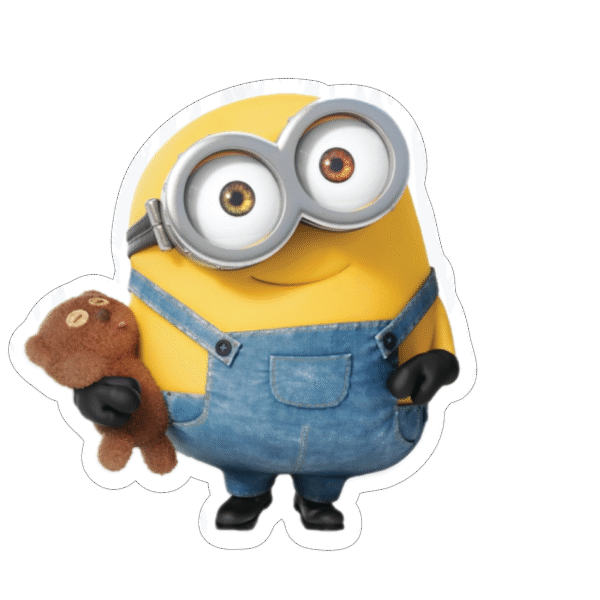 Minion with Teddy Bear Sticker