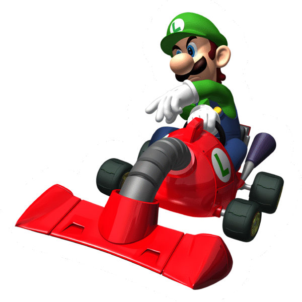 Luigi Kart Racing Sticker