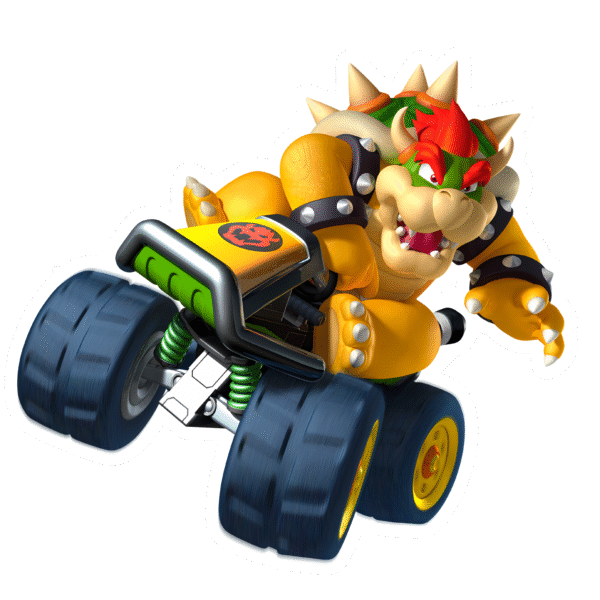 Bowser Mario Kart Sticker