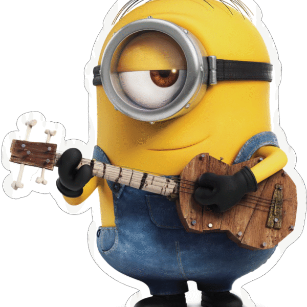 Minion with Guitar Sticker