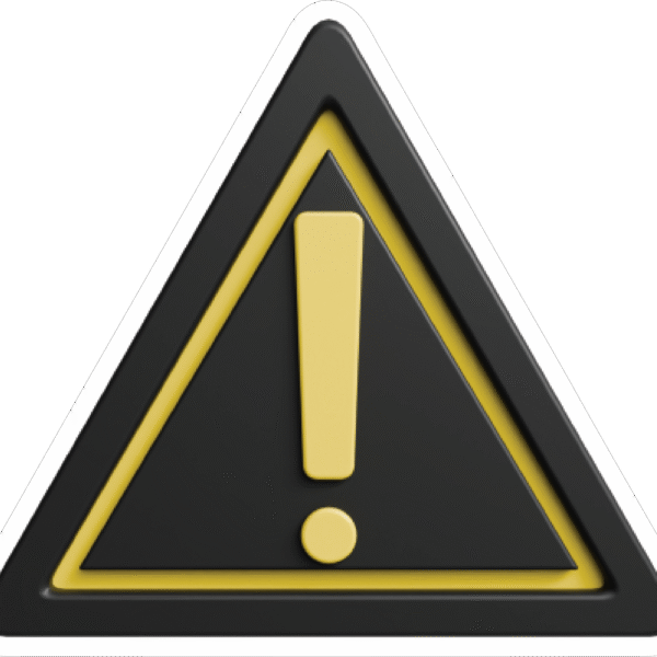 TRIANGULAR WARNING STICKER