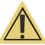 TRIANGULAR WARNING STICKER