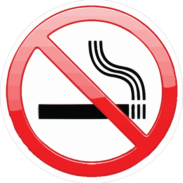 NO SMOKING STICKER