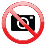 NO PHOTOGRAPHY STICKER