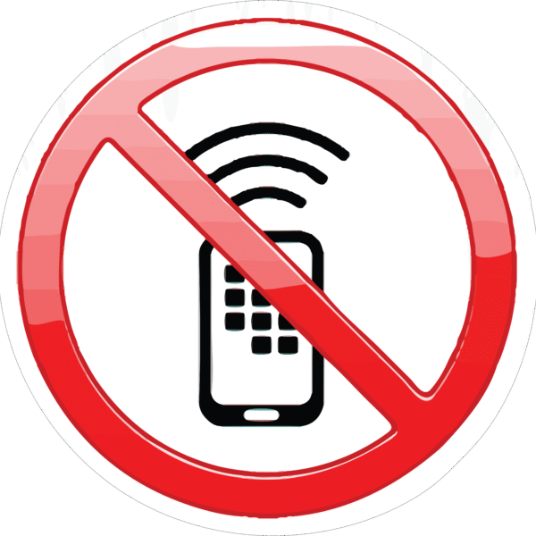 NO PHONE ALLOW  STICKER