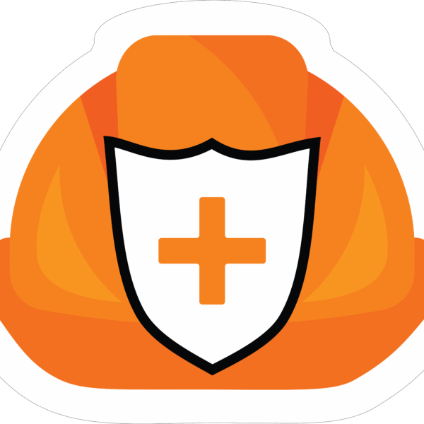 ORANGE HELMET STICKER