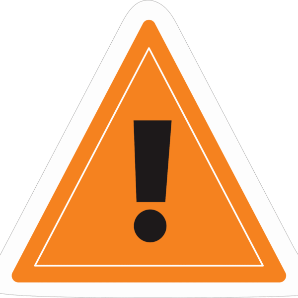 SAFETY WARNING STICKER