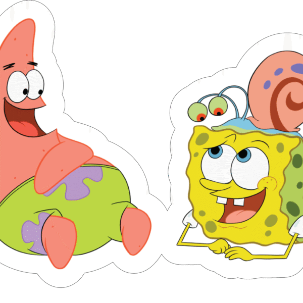 Spongebob and Patrick Relaxing Sticker