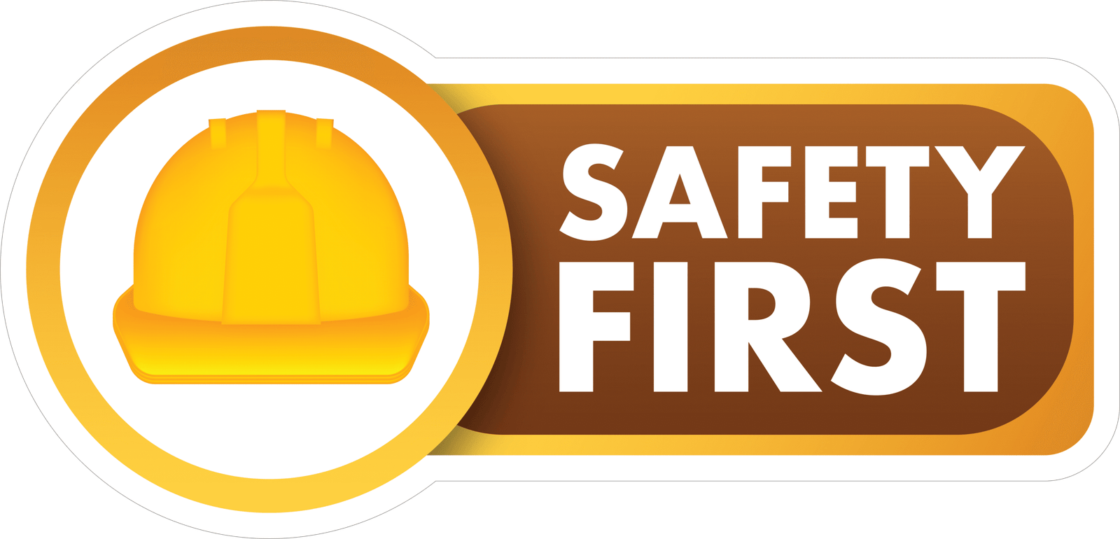61 SAFETY FIRST STICKER - Image 1
