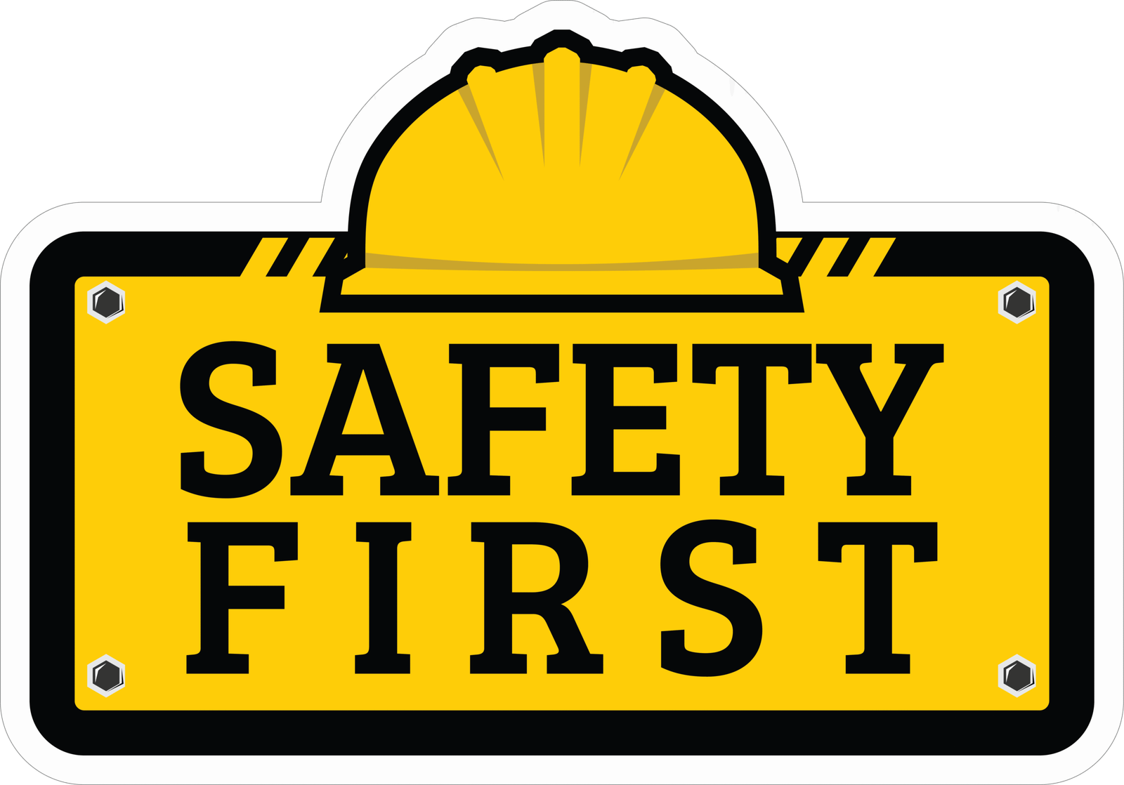 62 SAFETY FIRST STICKER - Image 1