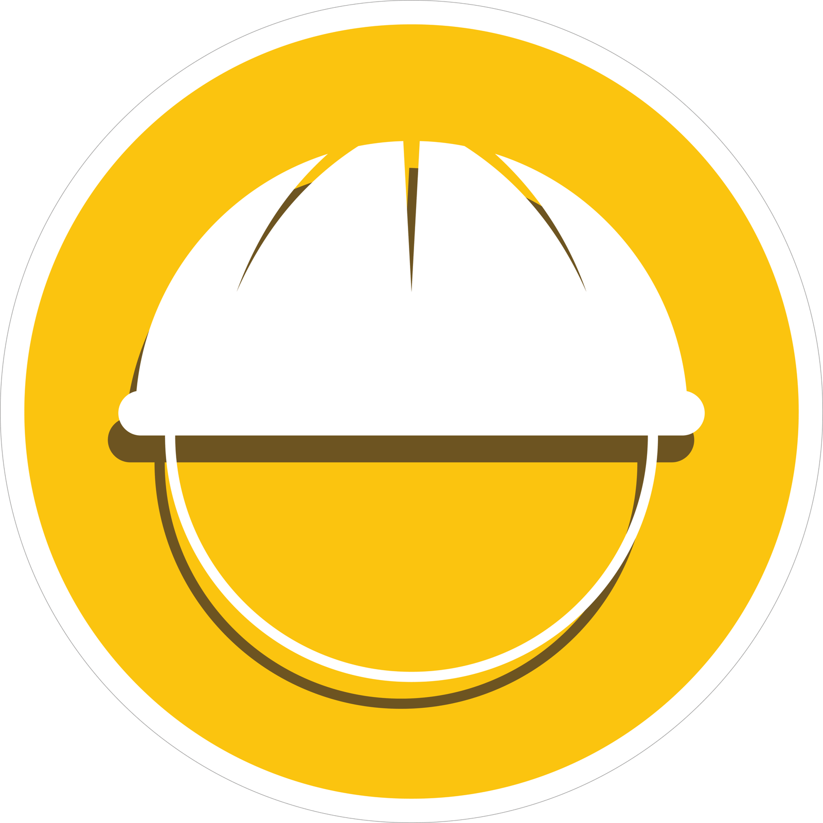 64 WHITE HAT STICKER - Image 1